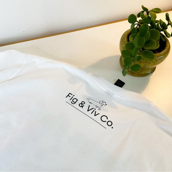 HANDMADE Doxie "Been Fed Back To Bed" White Cotton tee - Picture 7 of 7